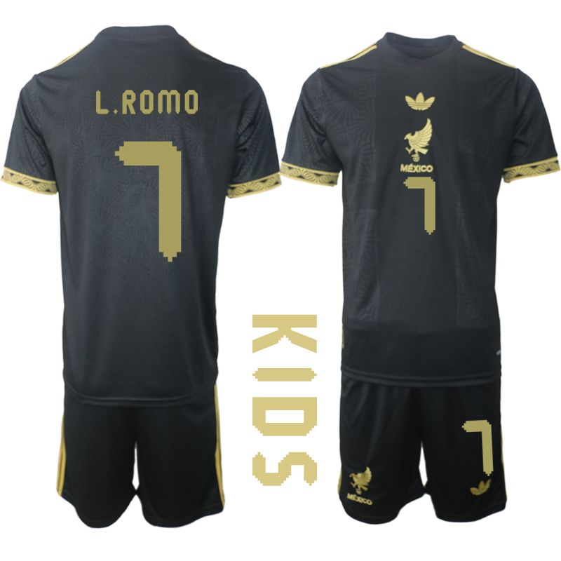 Youth 2025-2026 National Team Season Mexico Black 7 Soccer Jersey